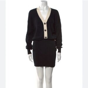 NWT Ramy Brook Black and White Knit Dress Sz M